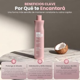 Shampoo Fashion Protect Control 500 ml | Sin Sulfatos | Preserva el Alisado Selante 2X Más Tiempo | Control Anti-Frizz | Limpieza Profunda con Tecnolo