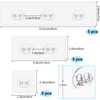 Vivinin 15 Pack Shower Caddy Adhesive Replacement, No Drilling Shower