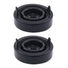 NewYall 2Pcs 80mm Headlight Dust Cover Cap Rubber Seal with