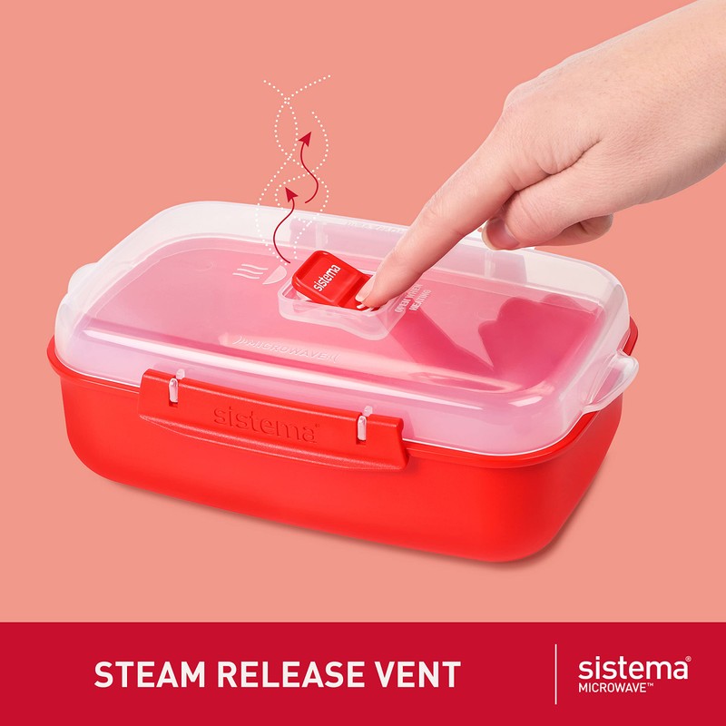 Sistema Microwave Food Storage Containers with Steam Release Vent, Dishwasher