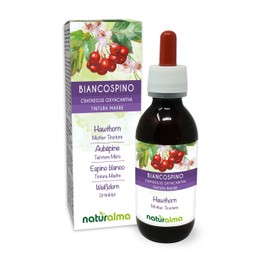 Hawthorn (Crataegus oxyacantha) Flowers and Leaves Alcohol-Free Mother Tincture Naturalma - Liquid Extract Drops 120 ml - Food Supplement - Vegan