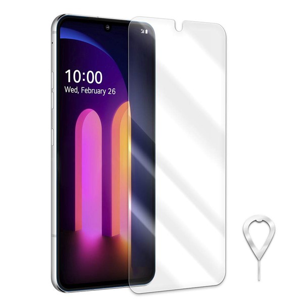V60 ThinQ Screen Protector,Anti-Shatter Shockproof Tempered Glass Screen Protector SIM