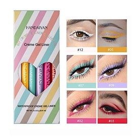 GL-Turelifes 6 Colours Matte Liquid Eyeliner Set, Waterproof Colourful Eyeliner Pen, Durable Matte Eyeliner Pencil (Set A)