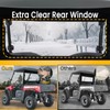 Chikia Hisun Sector 450 UTV Rear Windshield,Zipper Back Window For