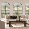 Half Moon Window Shades Blackout 2 Pack, Gray Half Circle