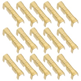 eMagTech 200Pcs Brass Crimp Electrical Connector Wire U-Shaped Terminal, U-Shaped Brass Crimp Terminal Connectors Suitable for Lines 0.5-1.5mm²