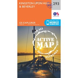 Kingston upon Hull & Beverley Map | Weatherproof | Cottingham & Hessle | Ordnance Survey | OS Explorer Active Map 293 | England | Walks | Hiking | Maps | Adventure