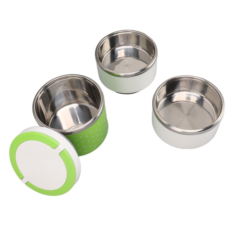 Stackable Stainless Steel Thermal Lunch Container Leakage Proof Retain Freshness