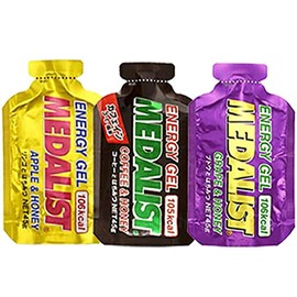 MEDALIST Medalist Citric Acid, Energy Jelly, Apple and Honey Flavor, Grape and Honey Flavor, Set of 3, 1.6 oz (45 g) x 3 [sotoaso Original Set, Trelan, Trail Running, Supplement, Action Food, Marathon Climbing]