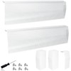 Baseboard Heater Cover, 2FT-4FT Retractable Galvanized Steel Easy Slip-On Baseboard