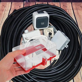 OUNONA Emergency Stop Button Cover Lockout Transparent Push Button Switch Protector Electrical Equipment Safety Oversize Switch Protection Box 6.18X3.74X2.55In