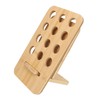Essential Oil Rack Bamboo 12 Holes Essential Oil Bottle Display