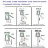 GEZMR 2-Pack Frameless Shower Door Bottom Seal (1/4'' X 39'')