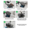 Abrazadera de fijación de pantalla LCD Universal, herramienta de extracción