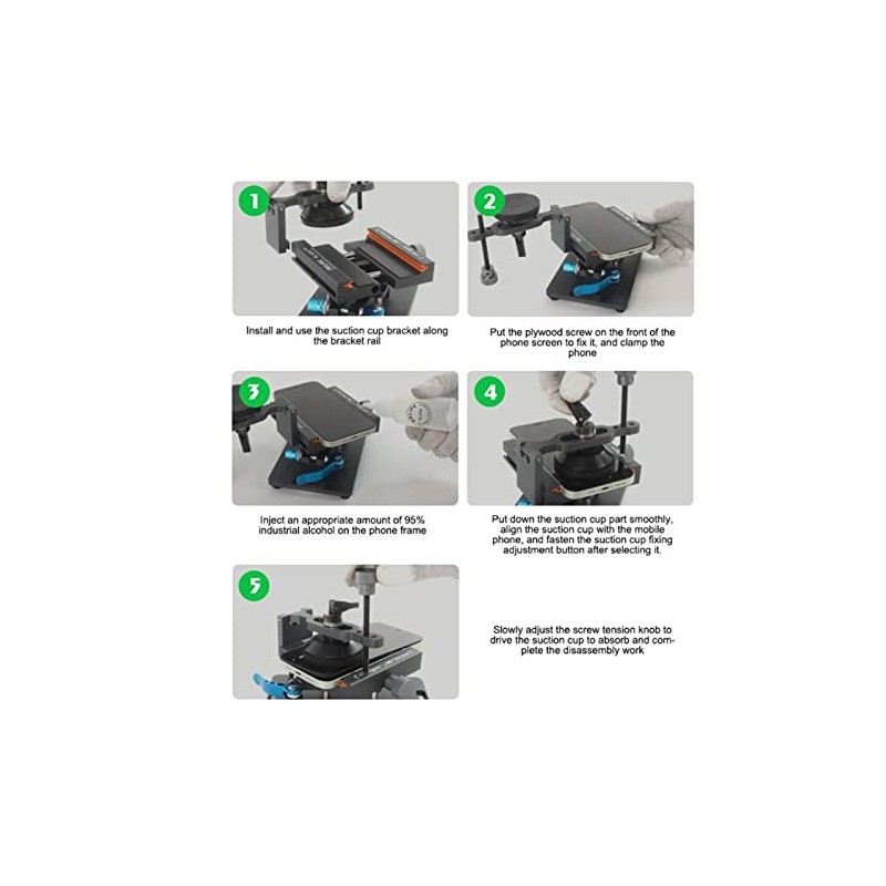 Abrazadera de fijación de pantalla LCD Universal, herramienta de extracción