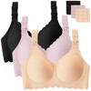 Gailife 3 Pack Nursing Bras for Breastfeeding Seamless Wireless Maternity