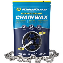 RideFlare Premium Chain Wax 500g – Hot Melt Bike Chain Lubricant with Ultra Low Friction Formula – Long-Lasting, Eco-Friendly Bike Wax for Superior Drivetrain Protection