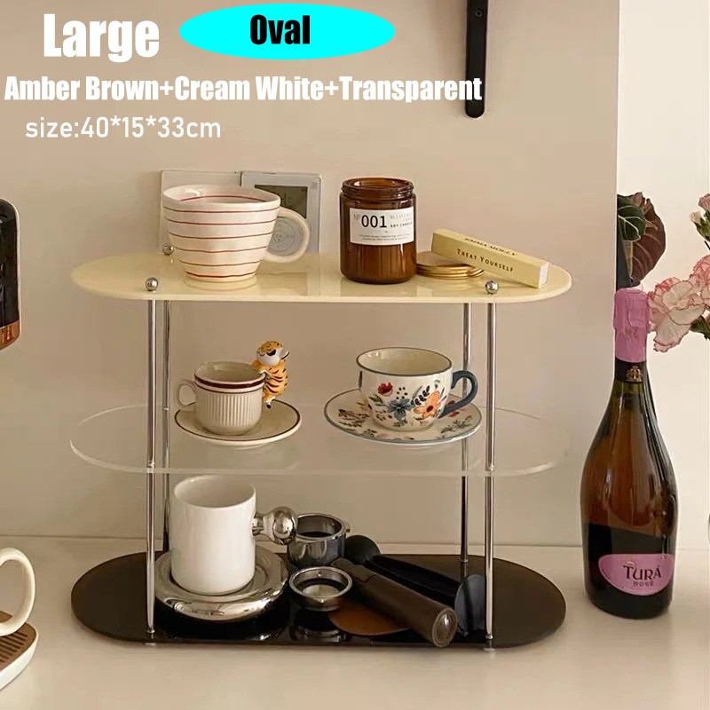 Acrylic Desktop Organizer – 3 Layer Display Shelf, Perfume Jewelry