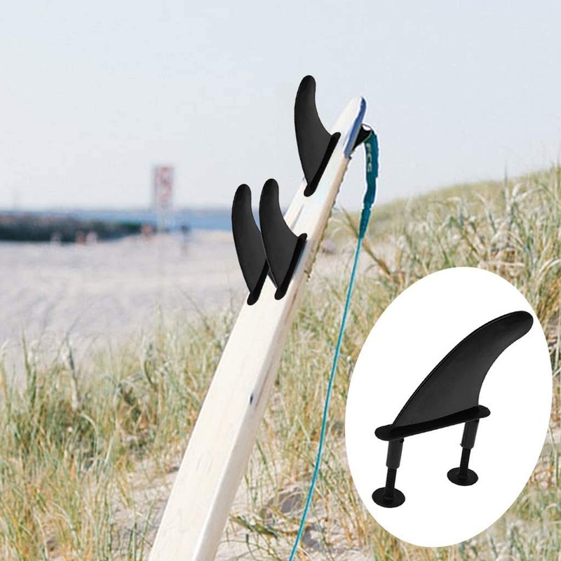 Namvo 3Pcs TPU Soft Top Surf Fins & 6 Fins