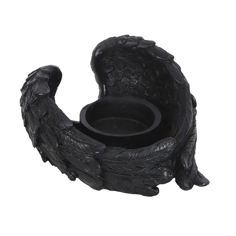 Raven Wings Tea Light Holder - Gothic Design Shaped Like