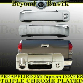 Torox For 2007-2013 Toyota Tundra 2DR Chrome Door Handle COVERS+Tailgat