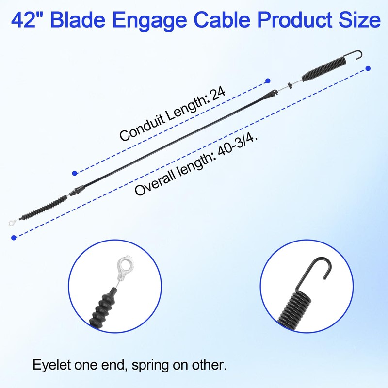 BZTT 946-05124A 746-05124A Blade Engagement Cable Replacement Craftsman Troy-Bilt Yard-Man
