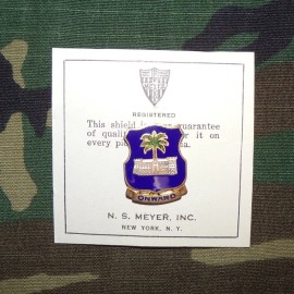 Original WW2 US Army 25th Armored Infantry Bn DUI Pinback Crest (NS Meyer)
