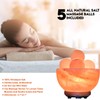 Himalayan Glow 1328 Bowl Salt lamp with Massage Ball