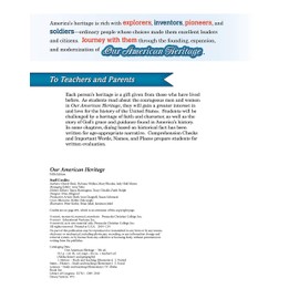 Our American Heritage - Abeka 3rd Grade 3 People of United States History Student Textbook