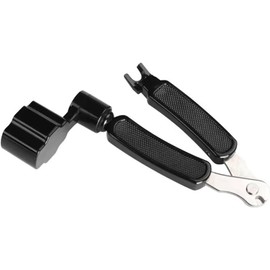 Guitar String Winder Cutter and Bridge Pin Puller – 3-in-1 Guitar Tool – Guitar Accessories for Restringing & Repair – Ergonomic String Winder, Cutter & Bridge Pin Puller