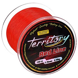 Micado Territory Red Line Carp Fishing Line 300 m 0.26 - 0.40 mm Monofilament Thick (0.26 mm / 8.50 kg)
