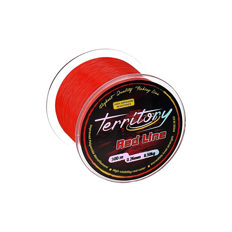 Micado Territory Red Line Carp Fishing Line 300 m 0.26