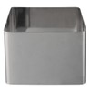Restaurantware Pastry Tek Rectangle Stainless Steel Pastry Ring Mold -