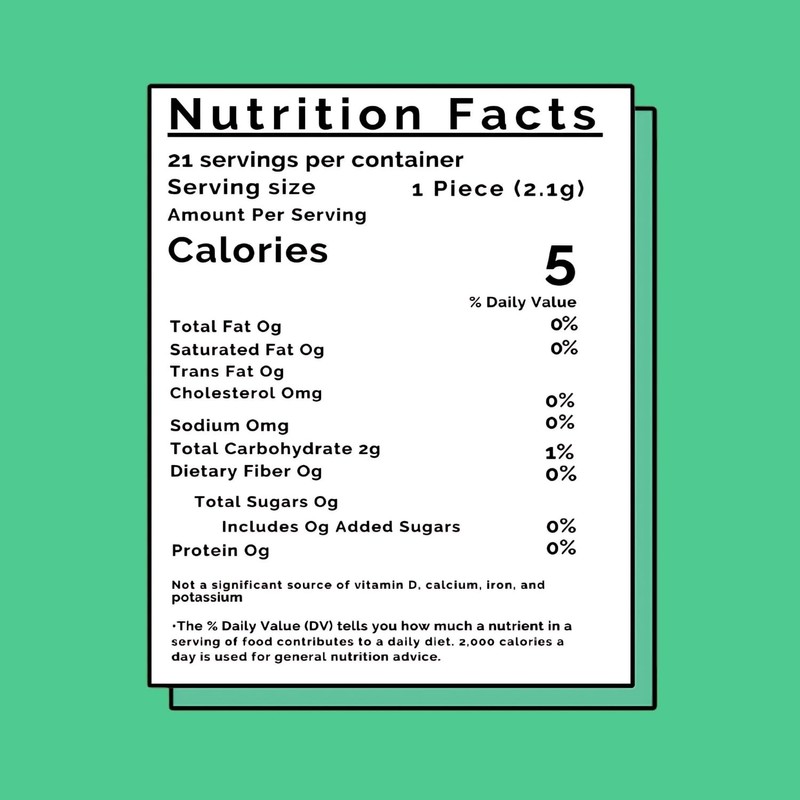 NYP Sugar Free Mojito Lime Chewing Gum, Aspartame Free &