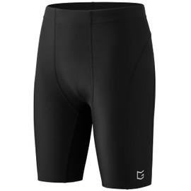 G Gradual Boys Swim Jammers Youth Competitive Swim Team Trunks Quick Dry Stretch Racing Swimsuit Swimming Shorts for Boy(Black,S)