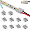YUTOKEER LED Strip Connector, 2-Pin 8 mm Solderless for 5050