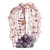 Nupuyai Copper Wire Crystal Stone Wealth Tree with Amethyst Cluster