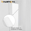 bowarepro 3X White Kitchen Cupboard Handles Brushed Nickel Cupboard Pulls