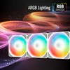AeroCool Link 3-Pack Fan for PC Case, Triple Pack 120mm