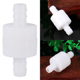 8mm Inline Check Valve clapet anti retour eau 1PCS One Way Inline Check Valve White Plastic Non Return Valve Check Valve One Way Valve check valve for Water, Oils and Other Fluids Valvole di ritegno