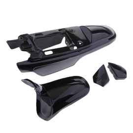 Baoblaze Front Rear Fender Body Fairing Cover Kit for Yamaha PW50 PY50 Peewee 50 Dirt Bike - Black