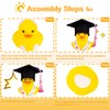 CoFuBcad Graduation Duck Car Ornament Yellow Rubber Duck Car Dashboard