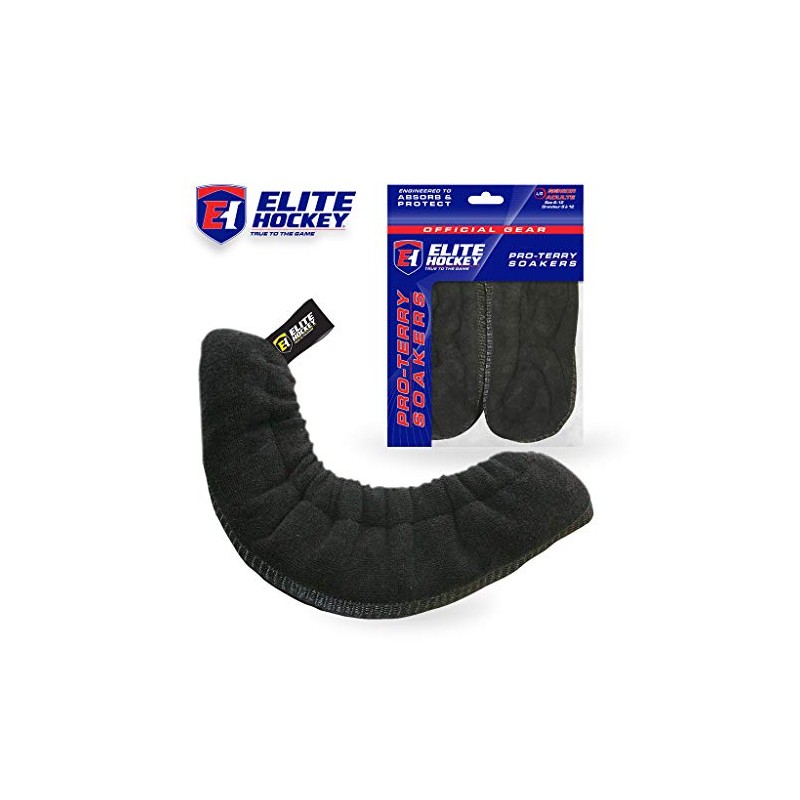 (One Size, Black) - Elite Hockey, Ice Hockey Skate Pro-Terry
