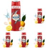 Old Spice Deep Sea 3-in-1 Duschgel & Shampoo für Männer (250 ml), Körper-Haar-Gesichtsreinigung Männer, lang anhaltend Frisch (Packung mit 5)