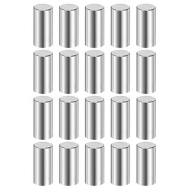 sourcing map 20 Pcs 10 mm x 22 mm Dowel Pins 316L Stainless Steel Cylindrical Dowel Pins Shelf Support Peg Pin Rod Fasten Elements Metal Shelf Pegs Silver Tone