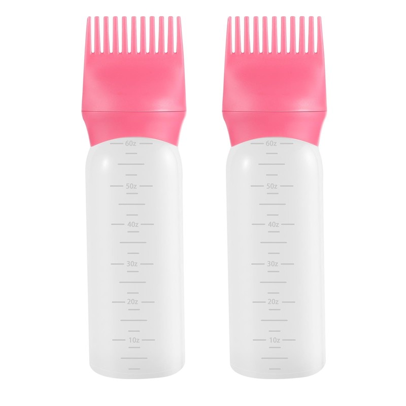 2 Pack Root Comb Applicator Bottle, 6 Ounce Oil Applicator