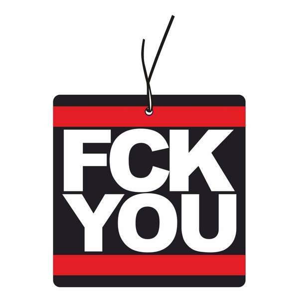 2x Duftbaum mit FCK YOU Motiv, Auto lustig Duftspender, Duftbaum