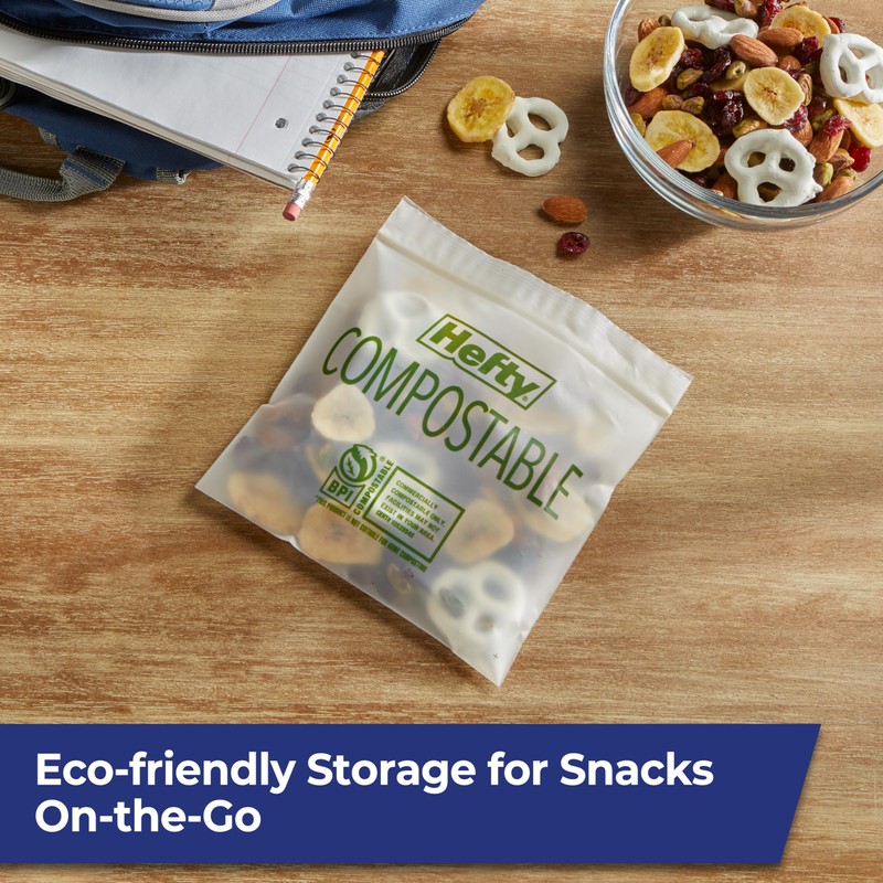 Hefty® Compostable Press-To-Close​ Sandwich 50 Count