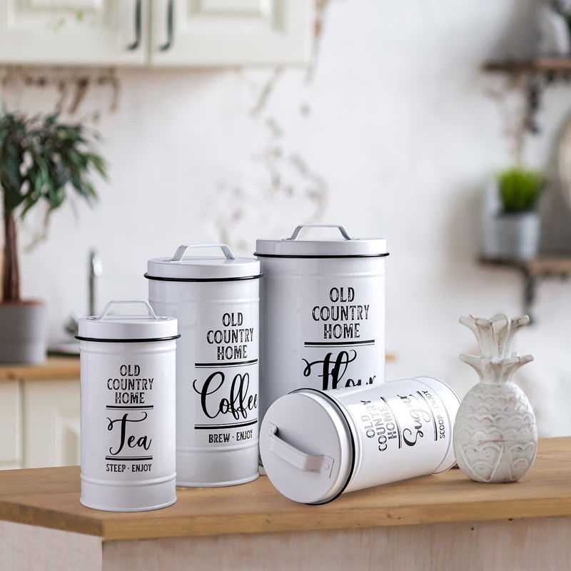 DAYYET Canisters Sets for the Kitchen, Airtight Kitchen Canisters for