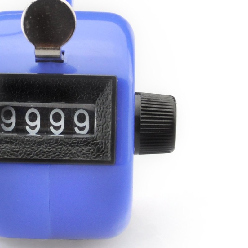 GOGO ABS Handheld Tally Counter 4 Digit Display Clicker for